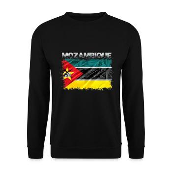 Mozambique - Unisex Sweatshirt - black - Front - Alina (178cm) & Michal (187cm)