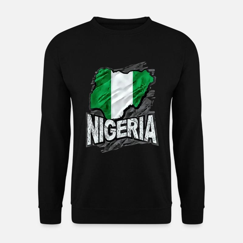 Nigeria - Unisex Pullover - Schwarz