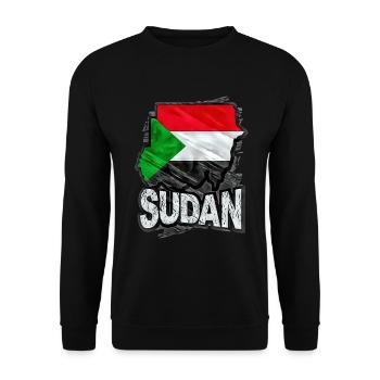 Sudan - Unisex Pullover - Schwarz - Vorne - Alina (178cm) & Michal (187cm)