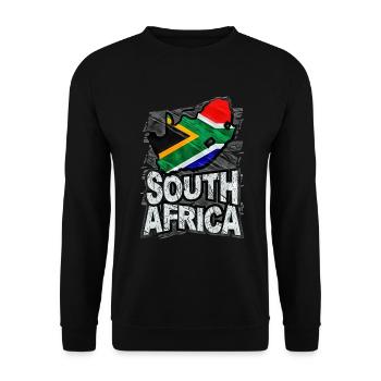 Afrique du Sud - Sweat-shirt Unisexe - noir - Devant - Alina (178cm) & Michal (187cm)