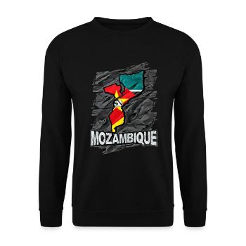 Mozambique - Unisex Sweatshirt - black - Front - Alina (178cm) & Michal (187cm)