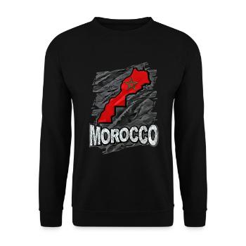 Maroc - Sweat-shirt Unisexe - noir - Devant - Alina (178cm) & Michal (187cm)