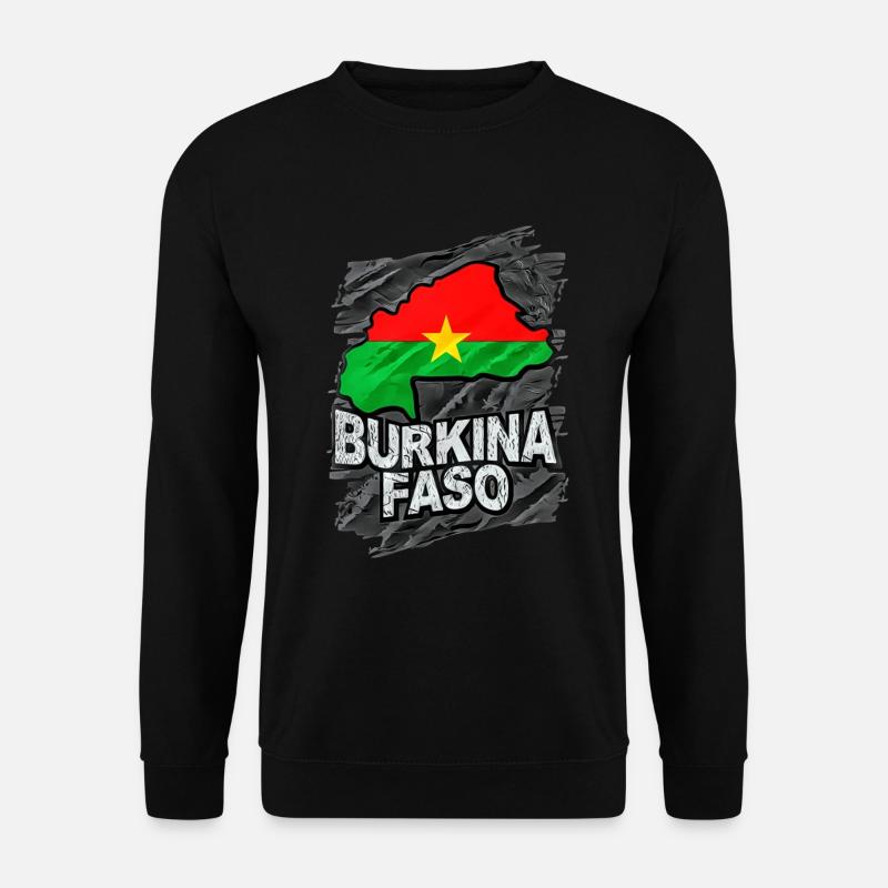 Burkina Faso - Unisex Pullover - Schwarz