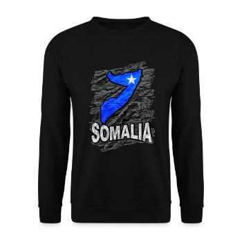 Somalia - Unisex Pullover - Schwarz - Vorne - Alina (178cm) & Michal (187cm)