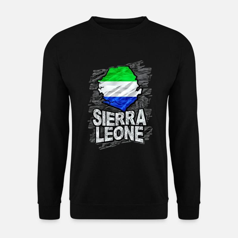 Sierra Leone - Unisex Pullover - Schwarz