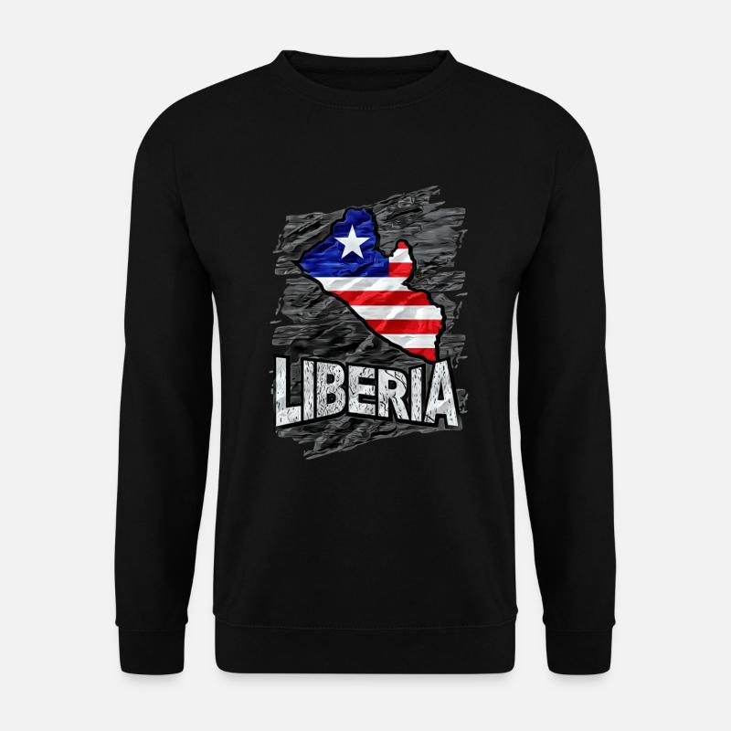 Liberia - Unisex Pullover - Schwarz