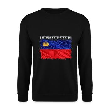 Liechtenstein - Unisex Pullover - Schwarz - Vorne - Alina (178cm) & Michal (187cm)
