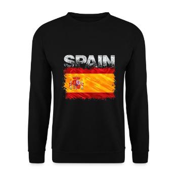 Espagne - Sweat-shirt Unisexe - noir - Devant - Alina (178cm) & Michal (187cm)
