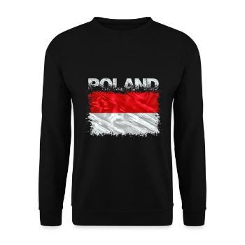 Polen - Unisex Pullover - Schwarz - Vorne - Alina (178cm) & Michal (187cm)