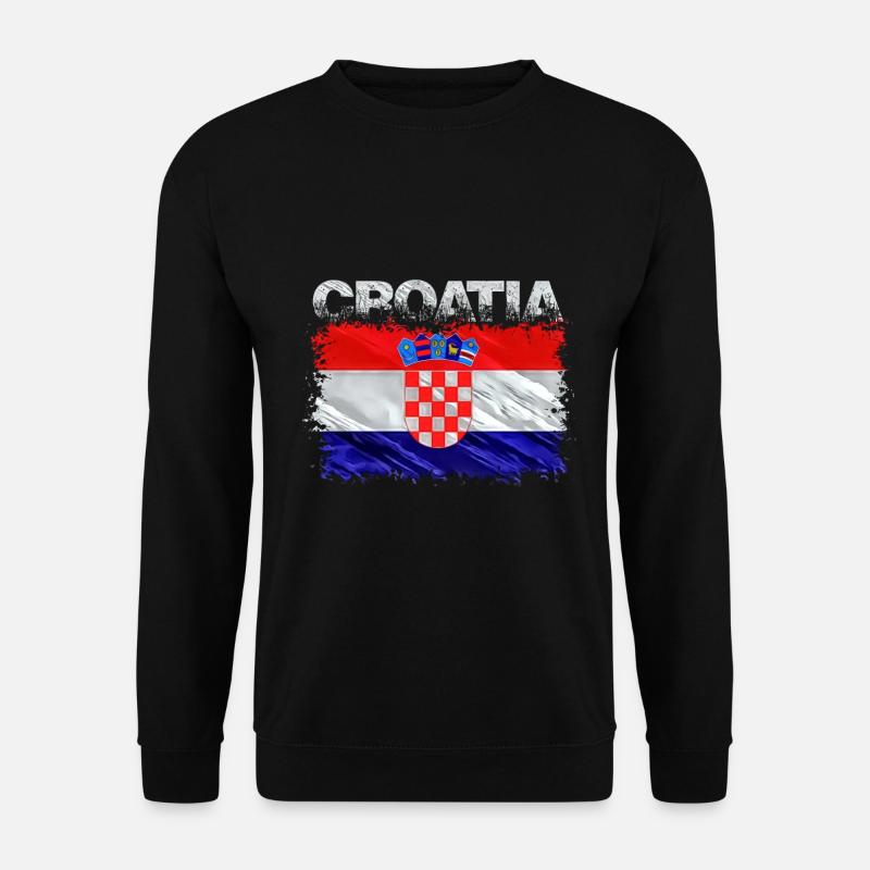 Kroatien - Unisex Pullover - Schwarz