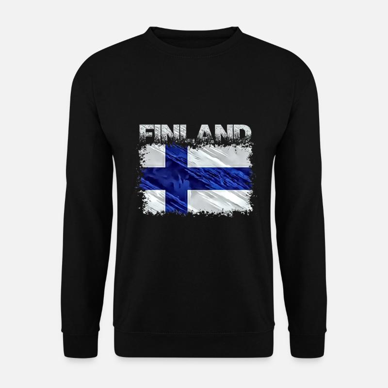 Finnland - Unisex Pullover - Schwarz