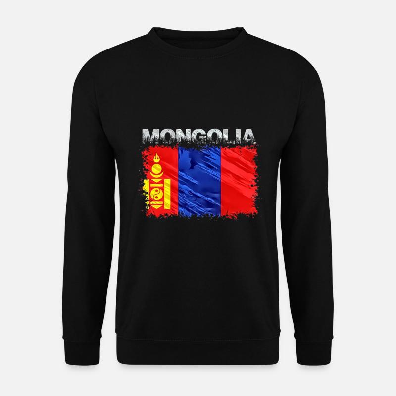 Mongolei - Unisex Pullover - Schwarz