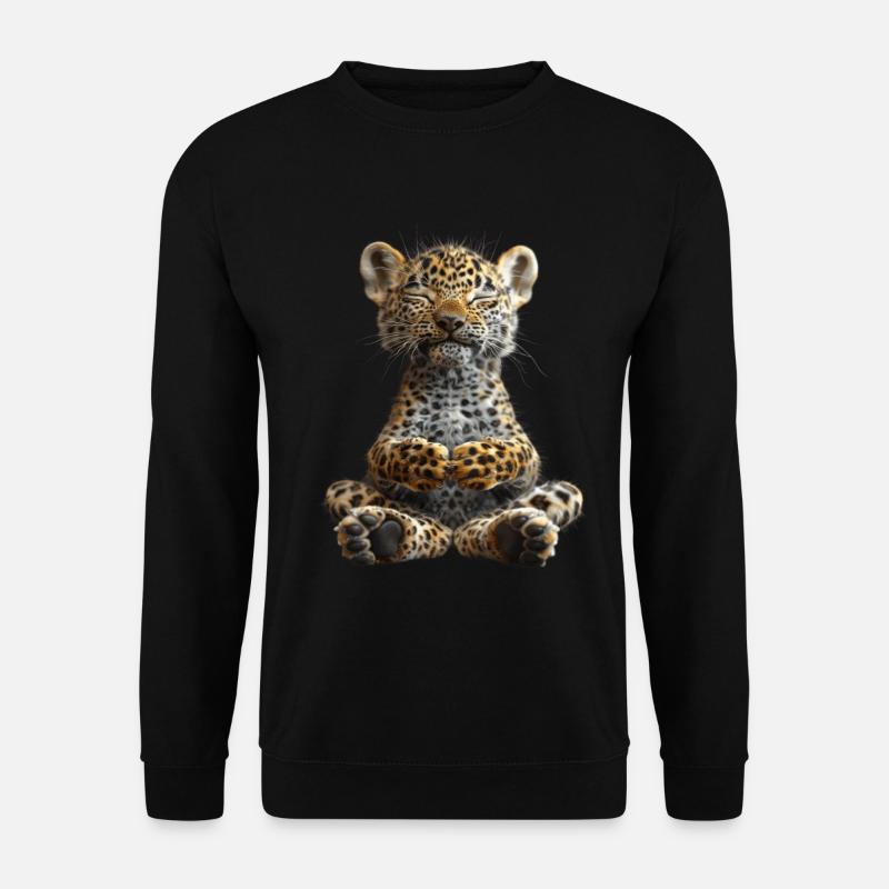 Leopard - Unisex Sweatshirt - black