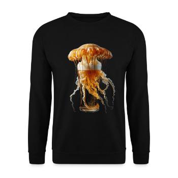 Méduse - Sweat-shirt Unisexe - noir - Devant - Alina (178cm) & Michal (187cm)