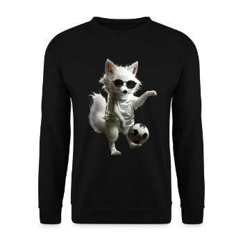 Polarfuchs - Unisex Pullover - Schwarz - Vorne - Alina (178cm) & Michal (187cm)