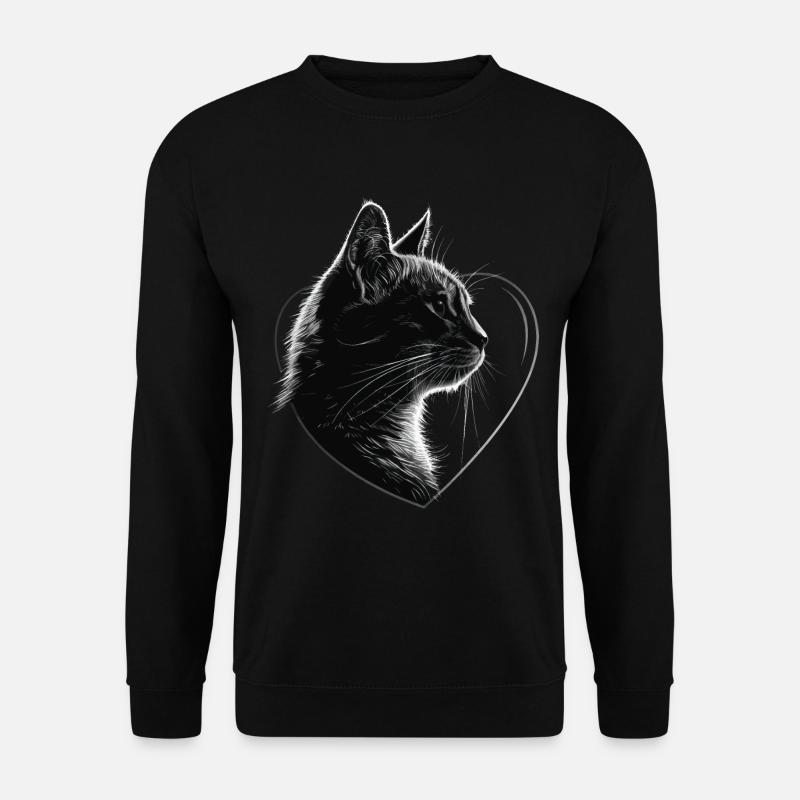 Katze - Unisex Pullover - Schwarz