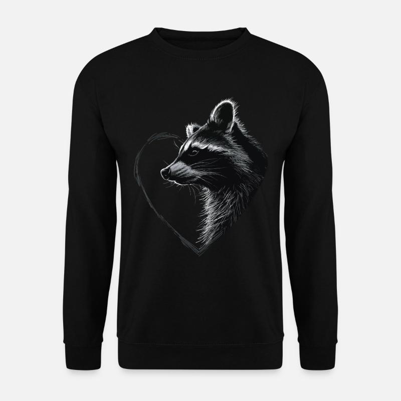 Waschbär - Unisex Pullover - Schwarz