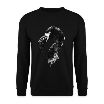 Flamingo - Unisex Pullover - Schwarz - Vorne - Alina (178cm) & Michal (187cm)