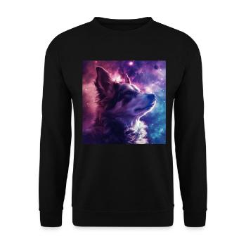 Chien - Sweat-shirt Unisexe - noir - Devant - Alina (178cm) & Michal (187cm)