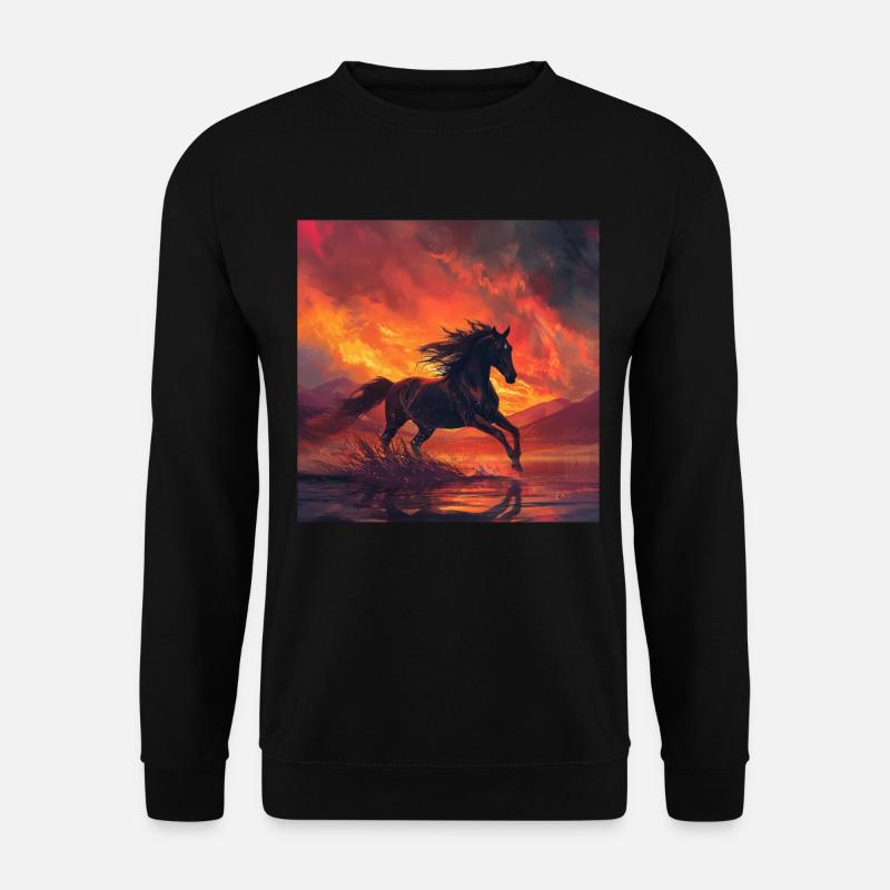 Cheval - Sweat-shirt Unisexe - noir
