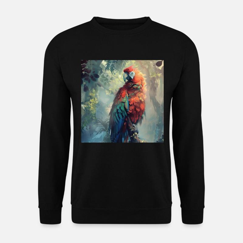 Papagei - Unisex Pullover - Schwarz