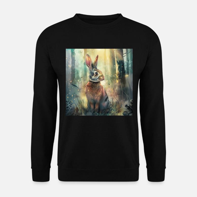 Kaninchen - Unisex Pullover - Schwarz