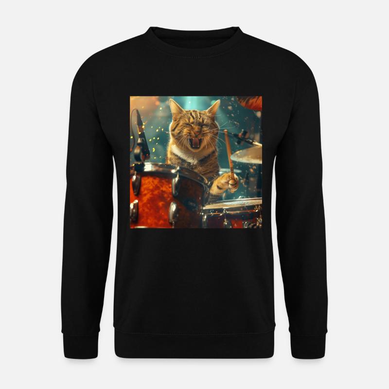 Cat - Unisex Sweatshirt - black