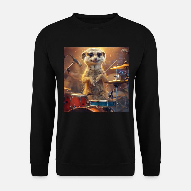 Erdmännchen - Unisex Pullover - Schwarz