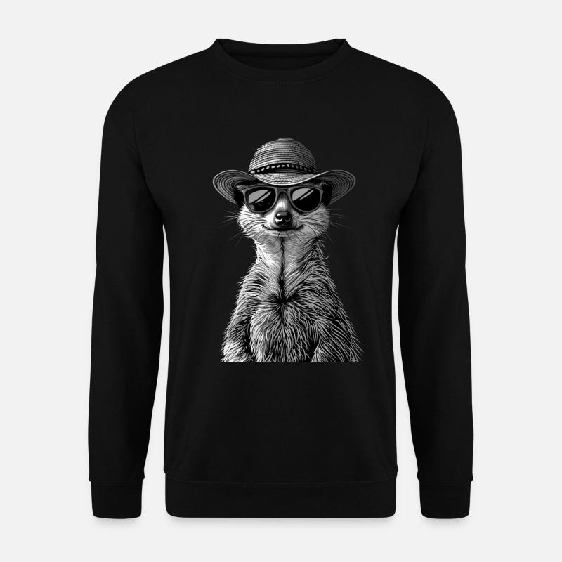Erdmännchen - Unisex Pullover - Schwarz