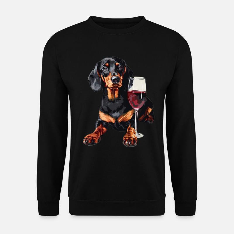 Dackel - Unisex Pullover - Schwarz