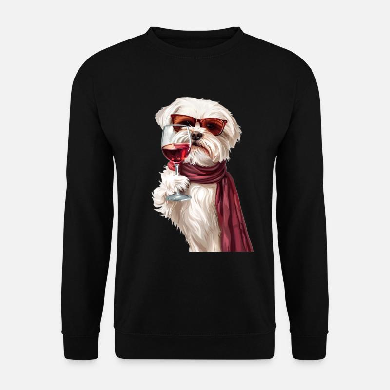 maltesisch - Unisex Pullover - Schwarz