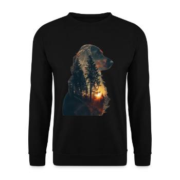 Cocker Spaniel - Sweat-shirt Unisexe - noir - Devant - Alina (178cm) & Michal (187cm)