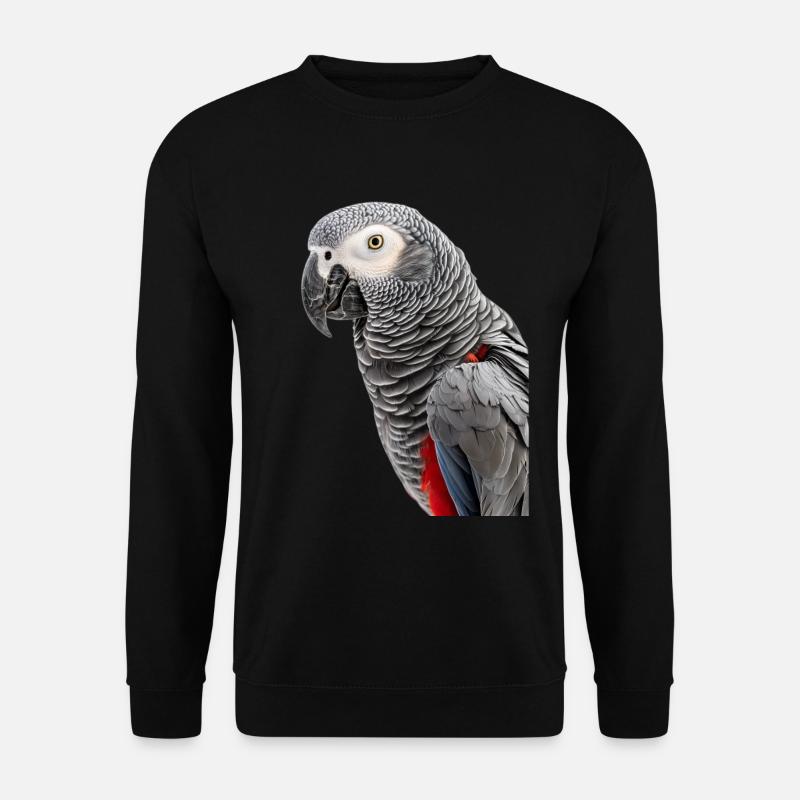 Afrikanisches Grau - Unisex Pullover - Schwarz