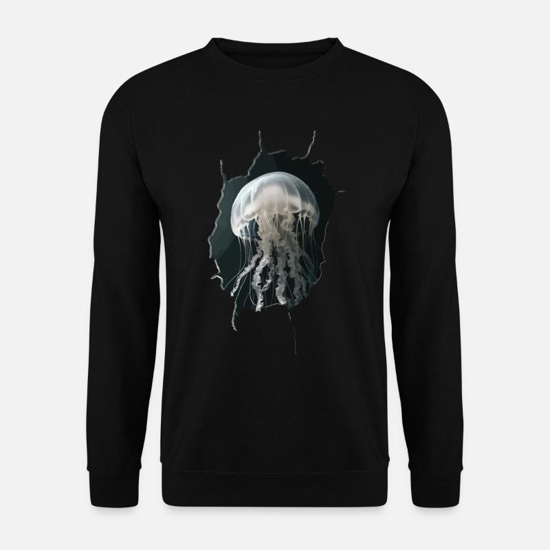 Qualle - Unisex Pullover - Schwarz