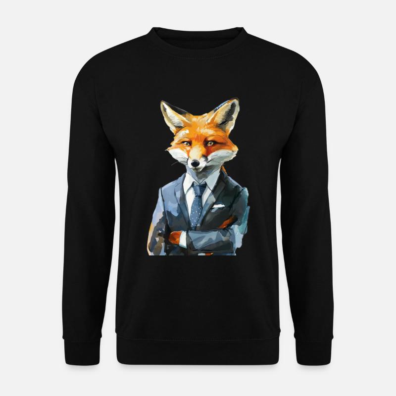 Fuchs - Unisex Pullover - Schwarz