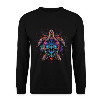 Tortue - Sweat-shirt Unisexe - noir - Devant - Alina (178cm) & Michal (187cm)