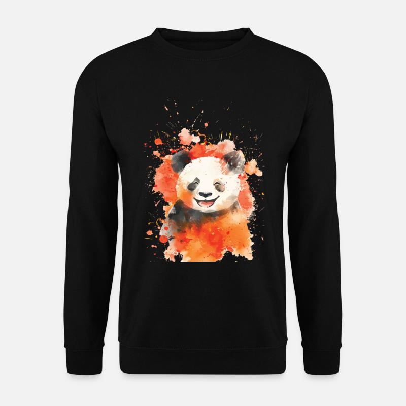 Panda - Unisex Sweatshirt - black
