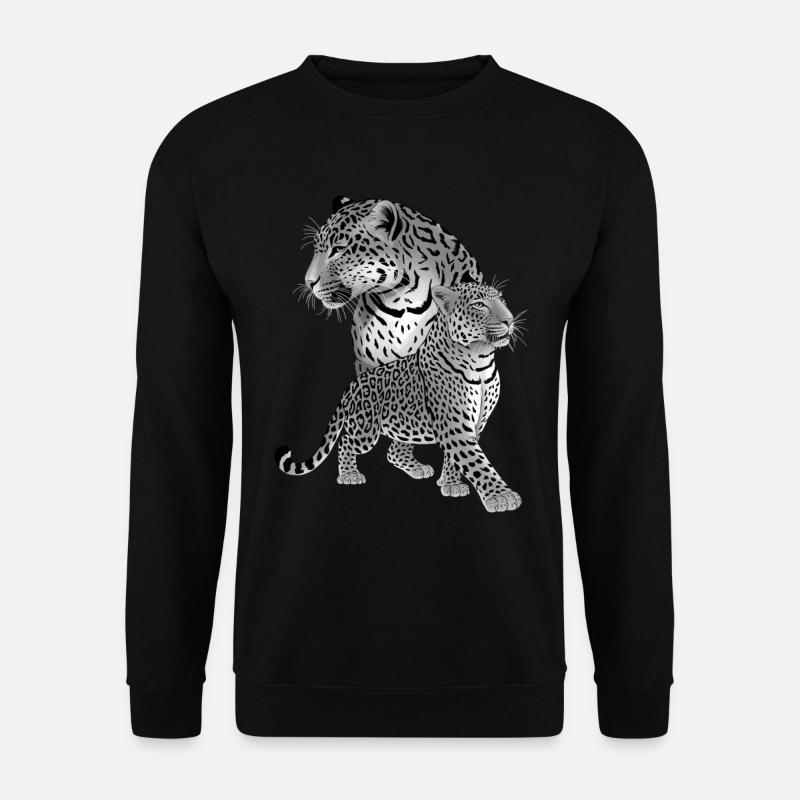 Leopard - Unisex Pullover - Schwarz