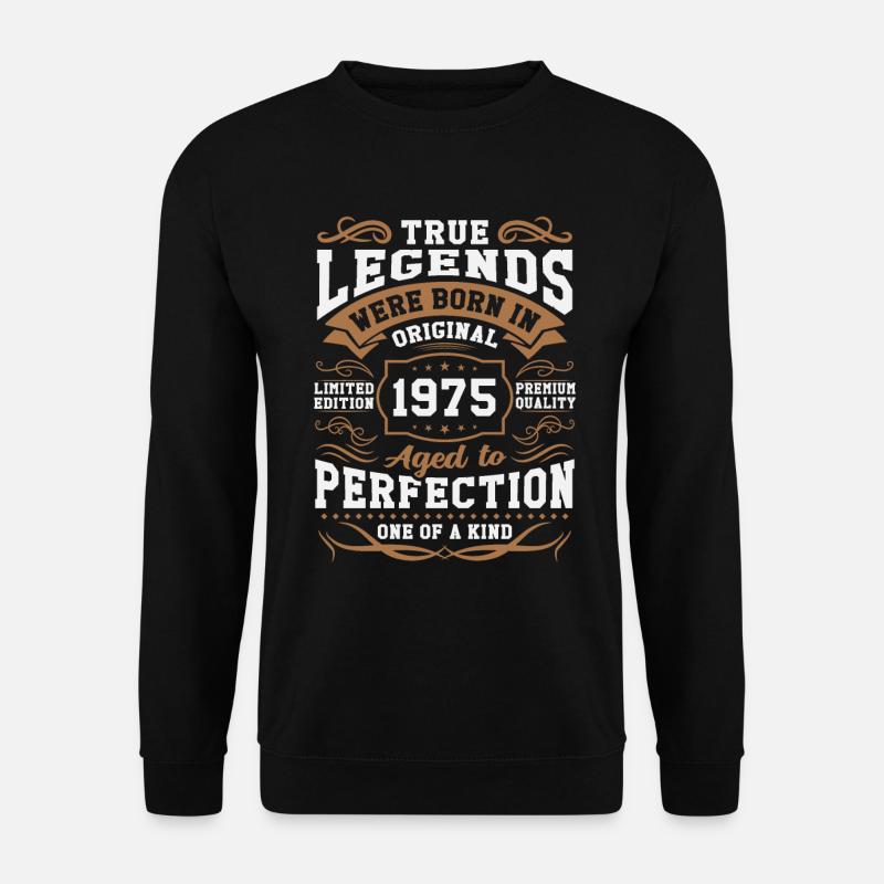 Legenden Geboren 1975 - Unisex Pullover - Schwarz