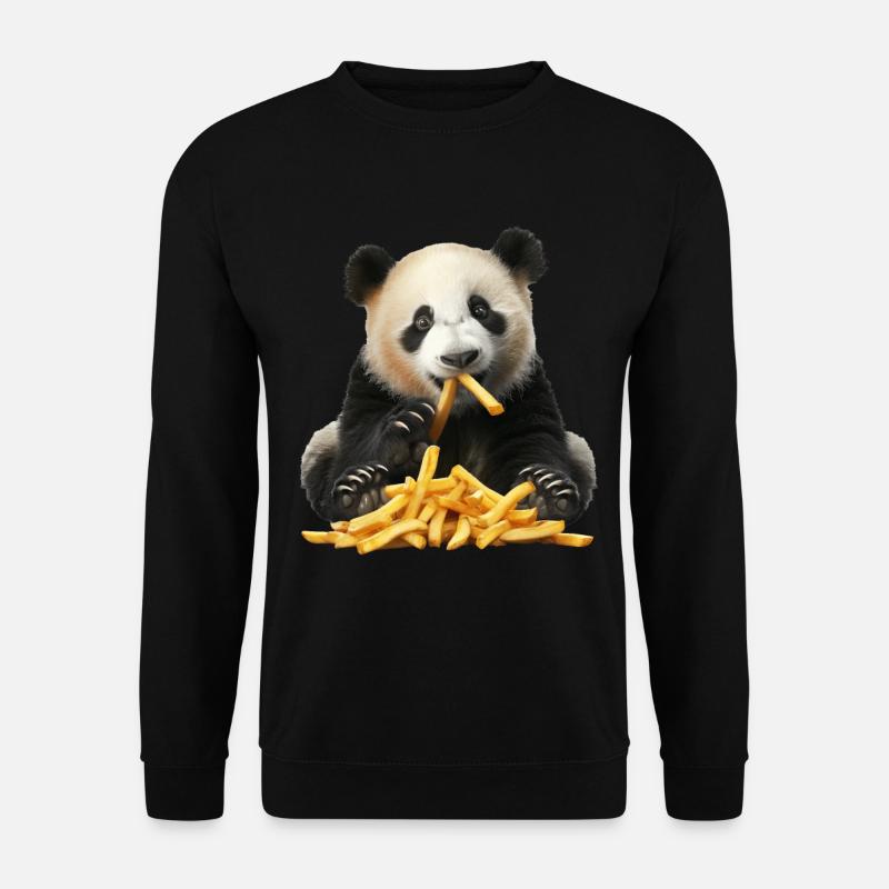 Panda - Unisex Pullover - Schwarz