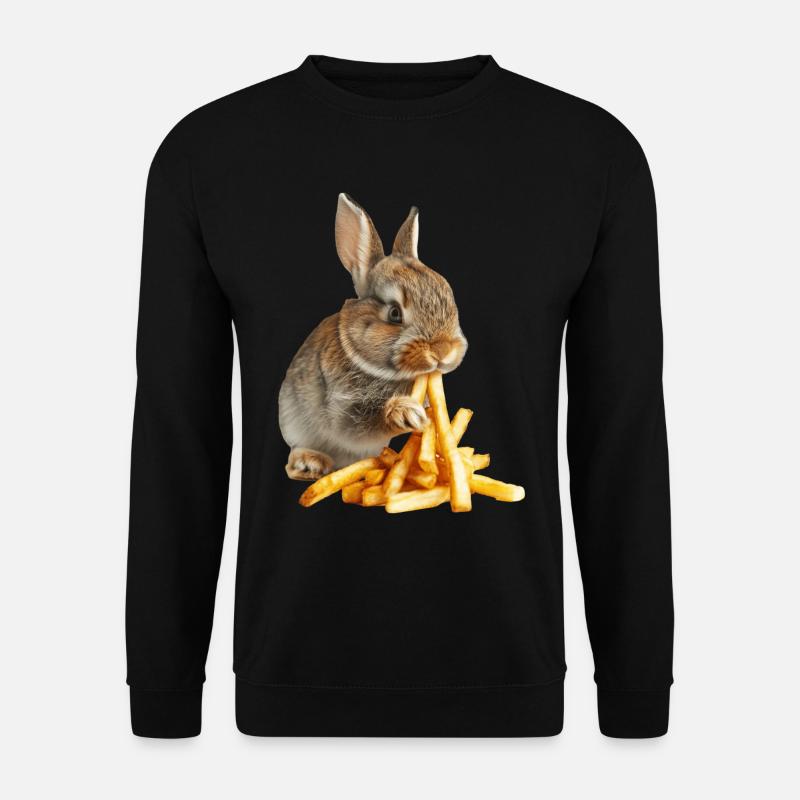 Kaninchen - Unisex Pullover - Schwarz