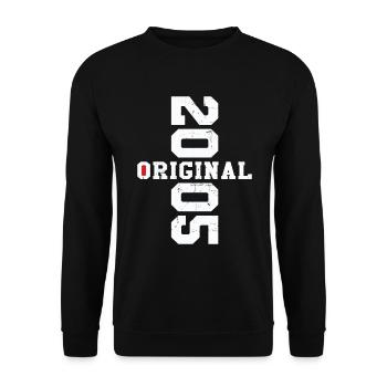 Original 2005 Rétro Cadeau d Anniversaire 20 ans - Sweat-shirt Unisexe - noir - Devant - Alina (178cm) & Michal (187cm)