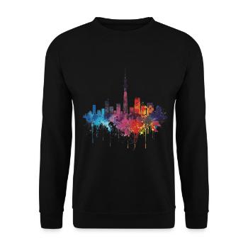 Today - Unisex Sweatshirt - black - Front - Alina (178cm) & Michal (187cm)