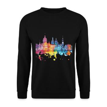 Zeist - Unisex Sweatshirt - black - Front - Alina (178cm) & Michal (187cm)