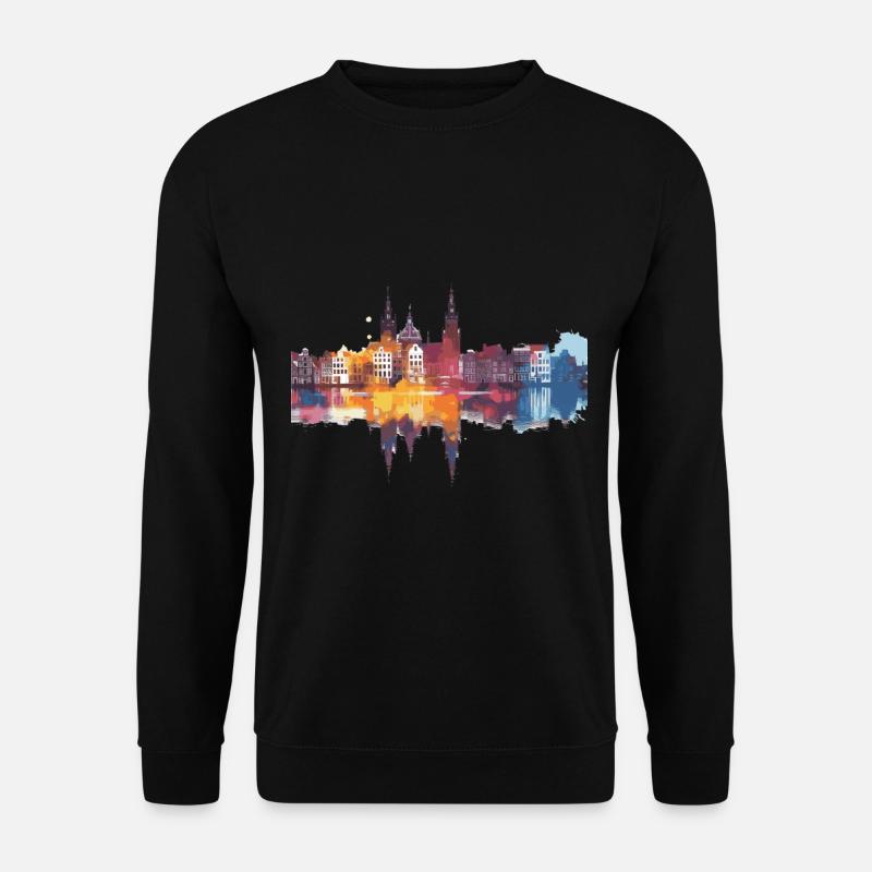 Zwolle - Unisex Pullover - Schwarz