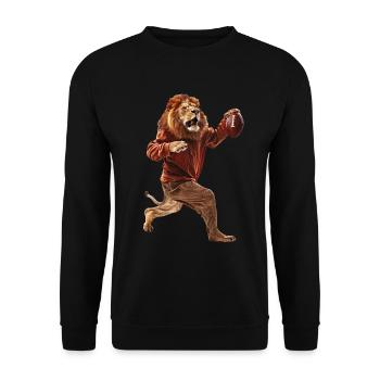 Lions Football - Sweat-shirt Unisexe - noir - Devant - Alina (178cm) & Michal (187cm)
