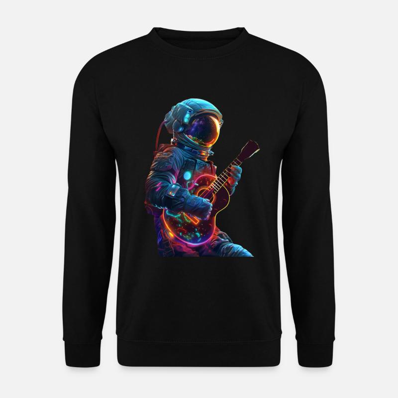 Astronaut Ukulele - Unisex Sweatshirt - black