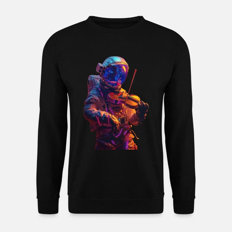 Astronaut Violin - Unisex Sweatshirt - black