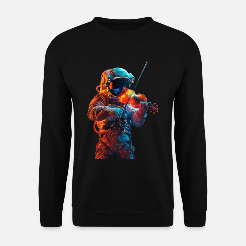 Astronaut Violin - Unisex Sweatshirt - black