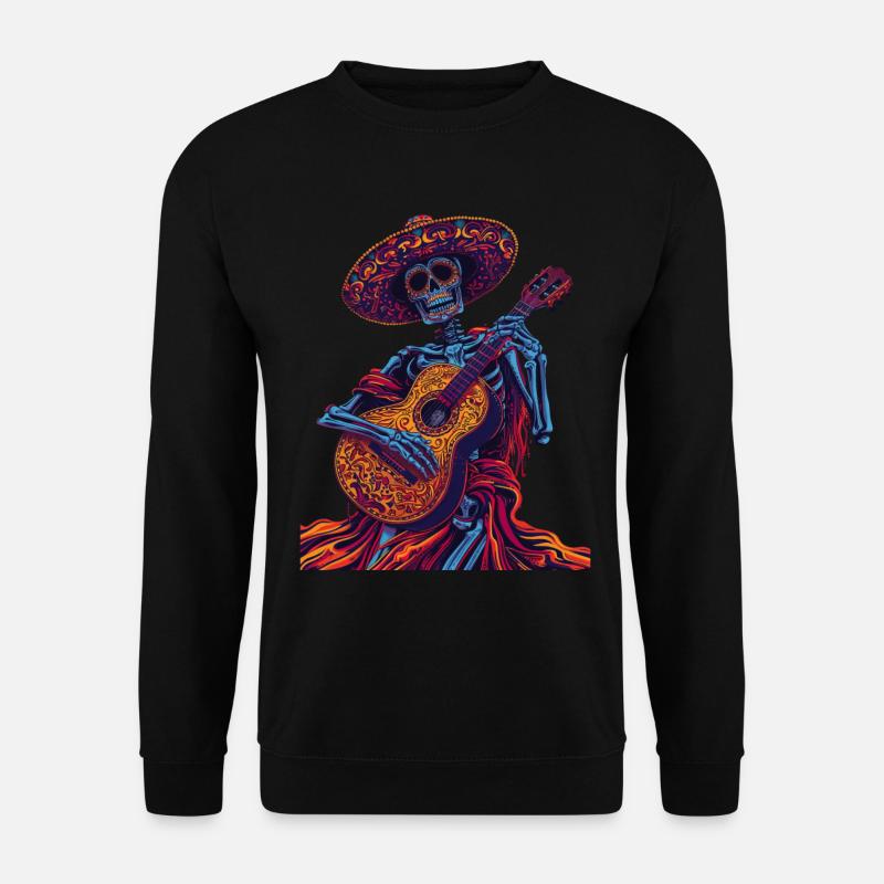 Mexican Skeleton Guitar - Unisex Sweatshirt - black